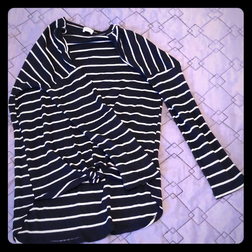 Wanna B stripe long sleeve shirt